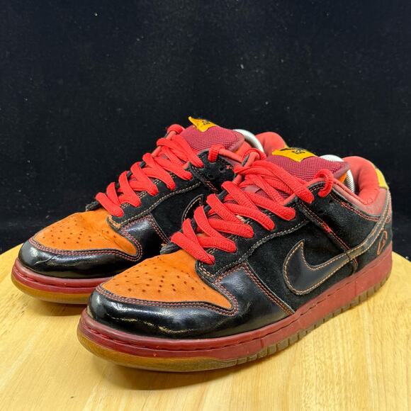 Nike Dunk Premium SB Low Hawaii Size 9 313170-003 Black Orange OG Rare Men Skate - Picture 2 of 11